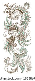 Paisley Floral Design 