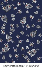 paisley floral ditsy pattern