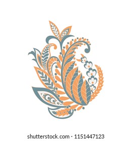 Paisley Floral oriental ethnic Pattern. Vector Arabic Ornament