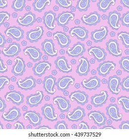 Paisley Floral oriental ethnic Pattern. Seamless Arabic Ornament.