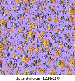 
paisley with floral pattern