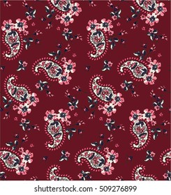 paisley floral pattern