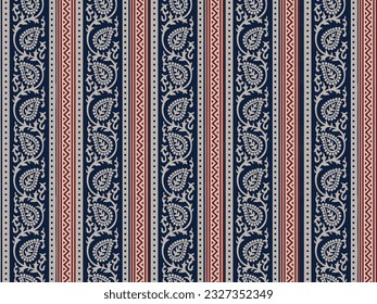 PAISLEY FLORALLE SEAMLESS PATTERIE GANZ AUF DRUCK MIT GRENZVEKTORGRAFIK