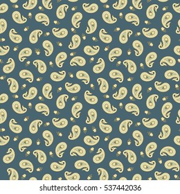 Paisley Floral Seamless Vector Pattern