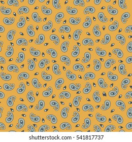 Paisley Floral Seamless Vector Pattern