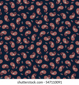 Paisley Floral Seamless Vector Pattern