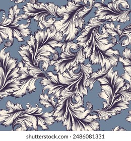 Paisley Vector floral patrón sin fisuras ilustración de Fondo de pantalla de fondo con adornos dibujados a mano vintage en estilo victoriano