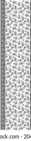 patrón paisley y flor punto utilizado en el fondo. textura. , respectivamente. borde. impresión de tela. papel impreso.