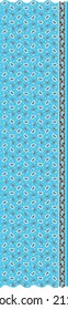 Paisley and flower pattern with border for fabric print, tile, border, texture, background, wall print use