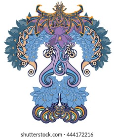 paisley flower vector 