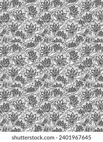 Paisley-Blumen, ethnisches Muster