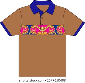 paisley flowers strip polo t-shirt textile clothing