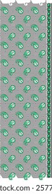 Paisley and geometric design pattern