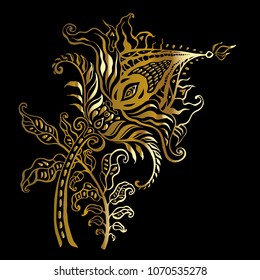Paisley. Hand Drawn Boho ornament. Vector illustration