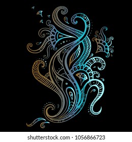 Paisley. Hand Drawn ornament. Vector illustration