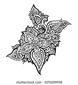 Paisley. Hand Drawn ornament. Vector illustration