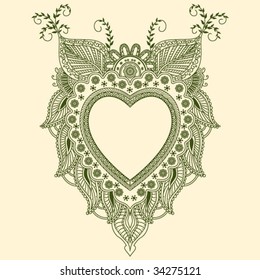 Paisley Heart Design