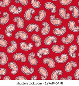 Paisley illustration pattern