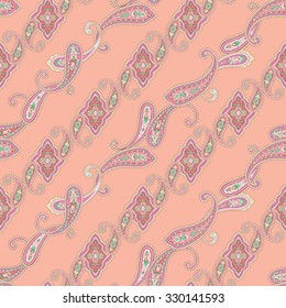 Paisley illustration pattern