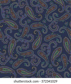 Paisley illustration pattern