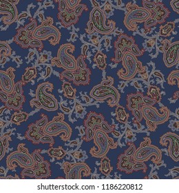 Paisley illustration pattern,
This painting continues repeatedly seamlessly.