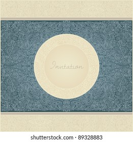 paisley invitation card