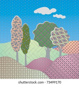 Paisley landscape