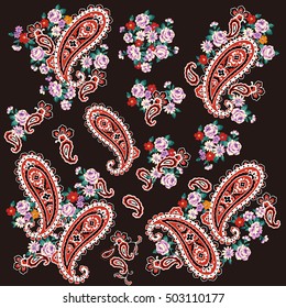 Paisley material illustration