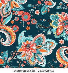 The paisley motifs in your design are arranged in a harmonious and captivating way, creating a rhythmic flow across the print. The combination of vibrant colors, intricate details.