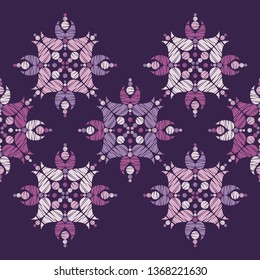 Paisley ornament. Ethnic boho seamless pattern. Ikat. Traditional ornament. Folk motif. Can be used for wallpaper, textile, invitation card, wrapping, web page background.