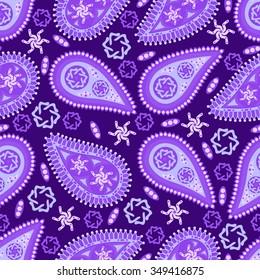 Paisley ornament, indian seamless pattern