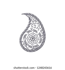 Paisley, ornament, leaf