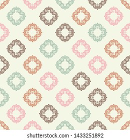 Paisley ornament. Polka dot. Ethnic boho seamless pattern. Traditional ornament. Folk motif. Can be used for wallpaper, textile, invitation card, wrapping, web page background.