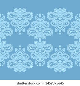 Paisley ornament. Polka dot. Ethnic boho seamless pattern. Ikat. Traditional ornament. Folk motif. Can be used for wallpaper, textile, invitation card, wrapping, web page background.