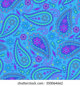 Paisley ornament. Seamless pattern.
