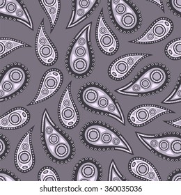 Paisley ornament. Seamless pattern.