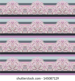 Paisley ornament. Seamless pattern can be used for wallpaper, pattern fills, web page background,surface textures. Vector illustration.