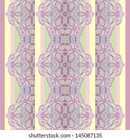 Paisley ornament. Seamless pattern can be used for wallpaper, pattern fills, web page background,surface textures. Vector illustration.