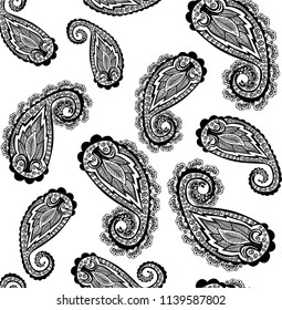 paisley ornament seamless vector