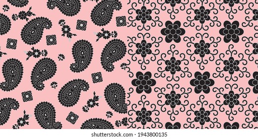 Paisley Ornamental Muster. Vektorgrafik-Hintergrund
