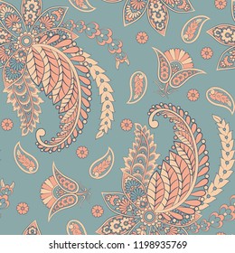 Paisley Ornamental seamless pattern.