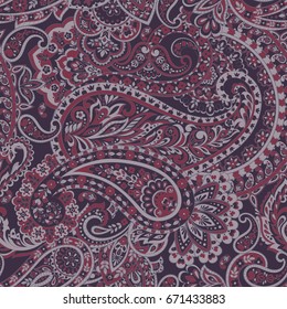 Paisley Ornamental seamless pattern.