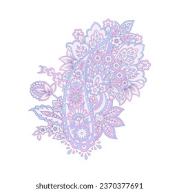 Paisley Ornamental seamless pattern. kalamkari vector fabric background