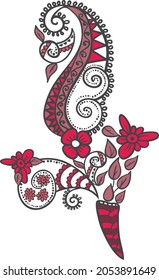 Patrón de vector sin fisuras Paisley Ornamental.