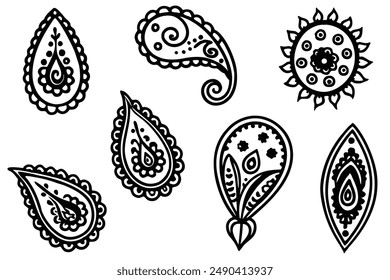 Paisley Passion Pattern Line Art Masterpieces