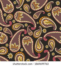 Paisley oder Paisley Muster werden im 19. Jahrhundert sehr beliebt und ich genieße es, dieses Paisley-Muster zu machen.