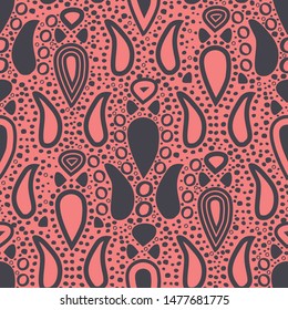 paisley pattern design, ethnic background