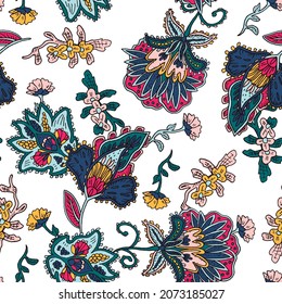 Paisley pattern for fabric clothes texture. Background
