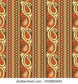 Paisley-Muster mit geometrischen Formen
