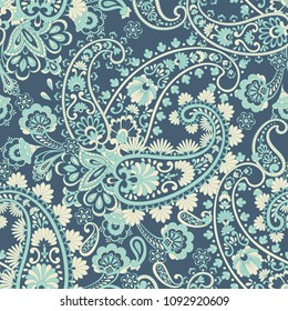 Paisley pattern, great design for any purposes. Seamless vector background 